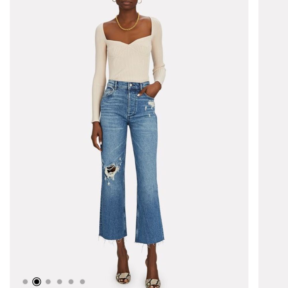 BOYISH JEANS Mikey Distressed Straight-Leg Jeans Short Circuit